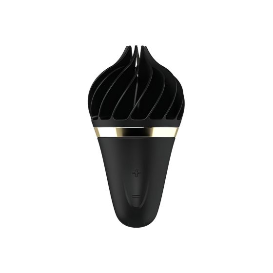 Satisfyer Sweet Treat - akkus, forgó csikló vibrátor (fekete)