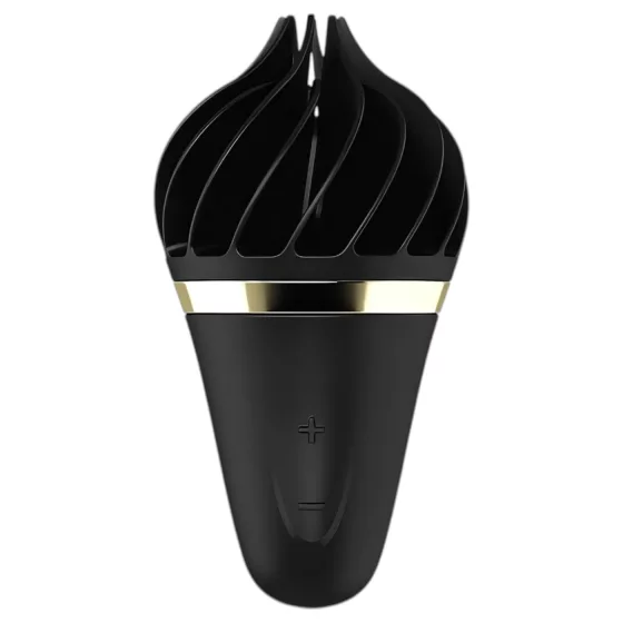Satisfyer Sweet Treat - akkus, forgó csikló vibrátor (fekete)