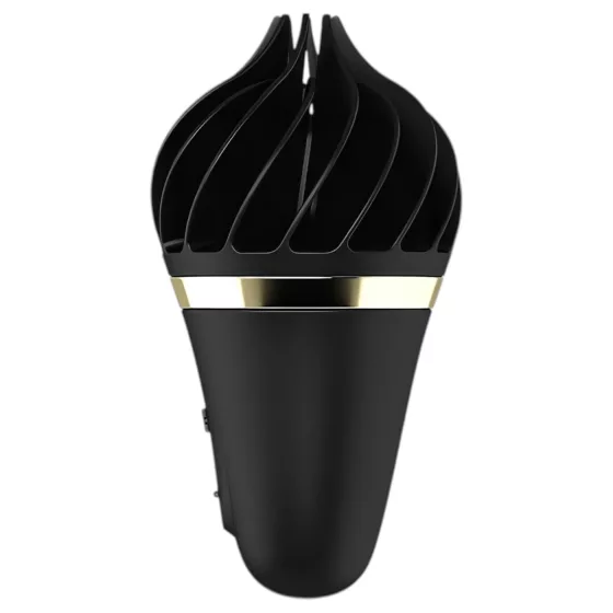 Satisfyer Sweet Treat - akkus, forgó csikló vibrátor (fekete)