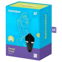   Satisfyer Sweet Treat - akkus, forgó csikló vibrátor (fekete)
