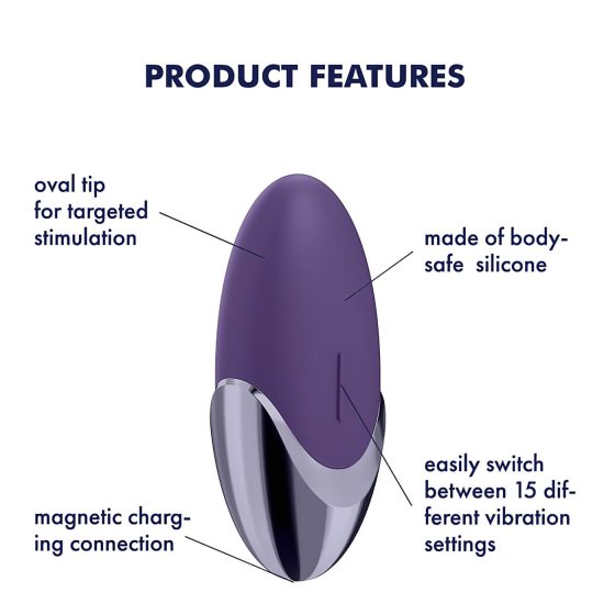 Satisfyer Purple Pleasure - akkus csikló vibrátor (lila)