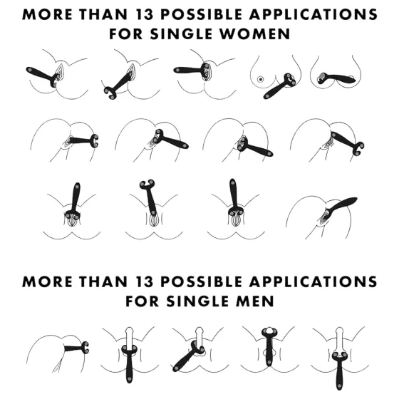Satisfyer Endless Fun - akkus, vízálló párvibrátor (kék)