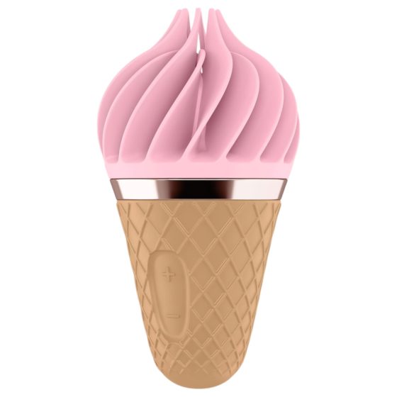 Satisfyer Sweet Treat - akkus, forgó csikló vibrátor (pink-barna)