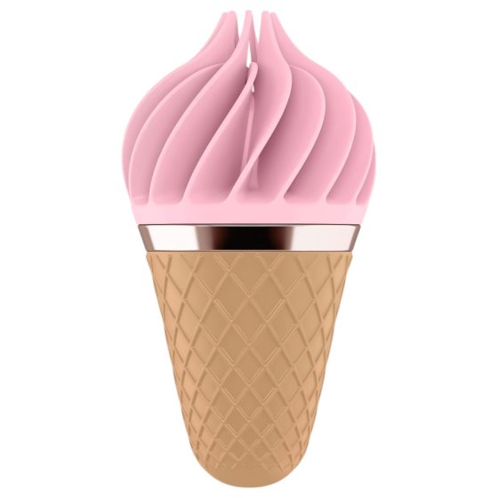 Satisfyer Sweet Treat - akkus, forgó csikló vibrátor (pink-barna)