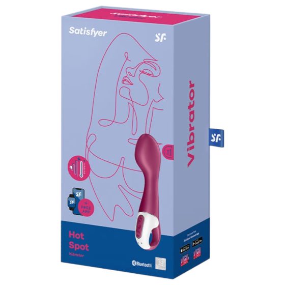 Satisfyer Hot Spot - akkus, melegítő G-pont vibrátor (piros)