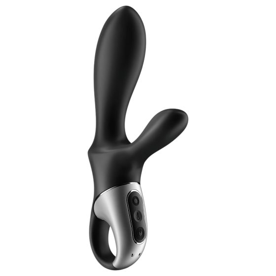 Satisfyer Heat Climax+ – okos, melegítő anál vibrátor (fekete)