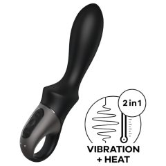   Satisfyer Heat Climax - okos, melegítő anál vibrátor (fekete)