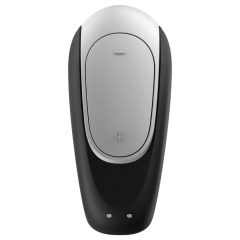   Satisfyer Double Fun - okos, vízálló párvibrátor (fekete)