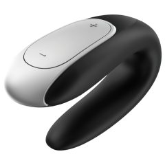   Satisfyer Double Fun - okos, vízálló párvibrátor (fekete)