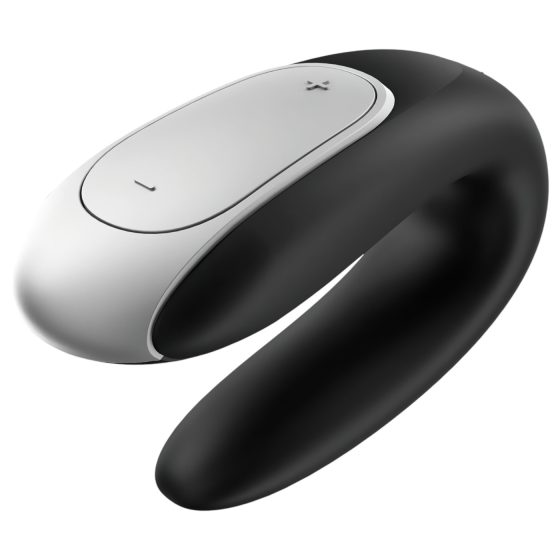 Satisfyer Double Fun - okos, vízálló párvibrátor (fekete)