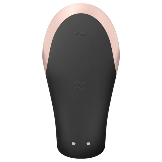 Satisfyer Double Love - okos, rádiós párvibrátor (fekete)