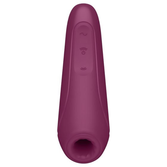 Satisfyer Curvy 1+ - okos léghullámos csiklóizgató (piros)