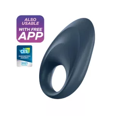   Satisfyer Mighty One - okos vibrációs péniszgyűrű (kék)