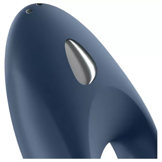 Satisfyer Mighty One - App-vezérelt vibrációs péniszgyűrű (kék)