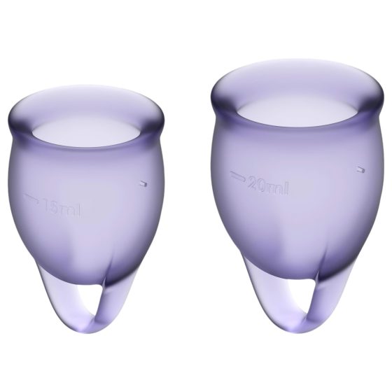 Satisfyer Feel Confident - menstruációs kehely szett (lila)