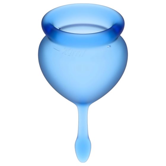 Satisfyer Feel Good - menstruációs kehely szett (kék) - 2db