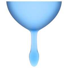   Satisfyer Feel Good - menstruációs kehely szett (kék) - 2db