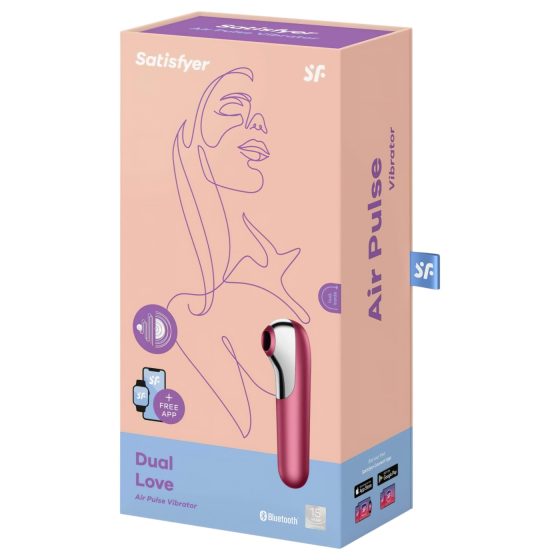 Satisfyer Dual Love - okos hüvelyi és csikló vibrátor (piros)
