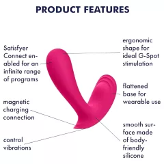 Satisfyer Top Secret - App-vezérelt vibrátor (pink)