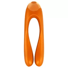   Satisfyer Candy Cane - akkus, vízálló kétágú vibrátor (narancs)
