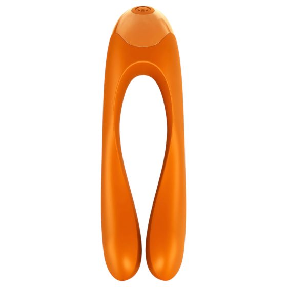 Satisfyer Candy Cane - akkus, vízálló kétágú vibrátor (narancs)