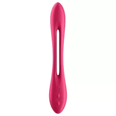  Satisfyer Elastic Joy - akkus, flexibilis párvibrátor (piros)