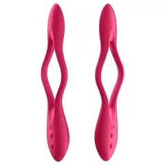   Satisfyer Elastic Joy - akkus, flexibilis párvibrátor (piros)