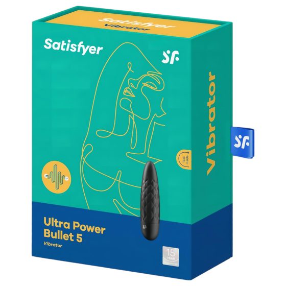 Satisfyer Ultra Power Bullet 5 - vízálló vibrátor (fekete)