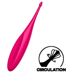   Satisfyer Twirling Fun - akkus, vízálló csikló vibrátor (pink)