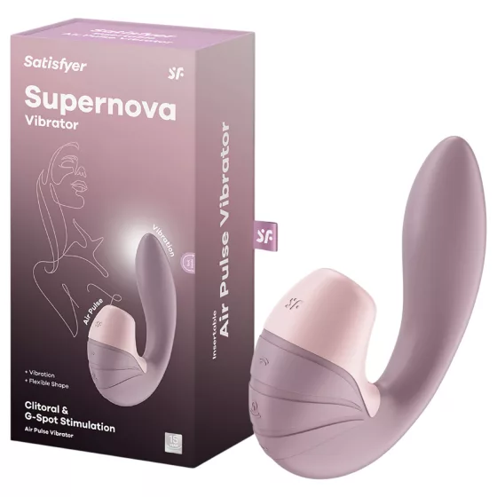 Satisfyer Supernova - akkus, léghullámos 2in1 vibrátor (pink)