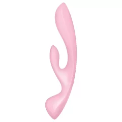 Satisfyer Triple Oh - akkus, csiklókaros vibrátor (pink)