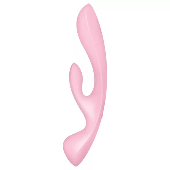 Satisfyer Triple Oh - akkus, csiklókaros vibrátor (pink)