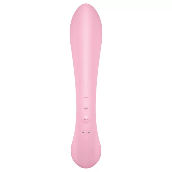 Satisfyer Triple Oh - akkus, csiklókaros vibrátor (pink)
