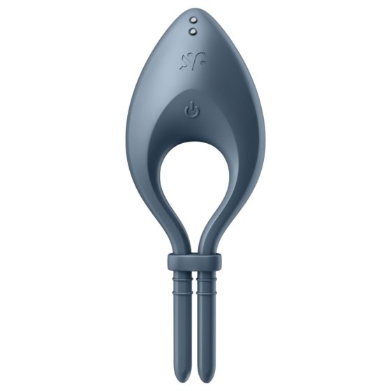Satisfyer Bullseye - okos vibrációs péniszgyűrű (szürke)