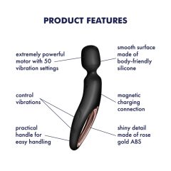 Satisfyer Wand-erland - masszírozó vibrátor (fekete)