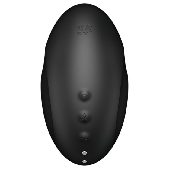 Satisfyer Vulva Lover 3 - léghullámos csiklóizgató (fekete)