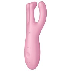 Satisfyer Threesome 4 - okos csikló vibrátor (pink)