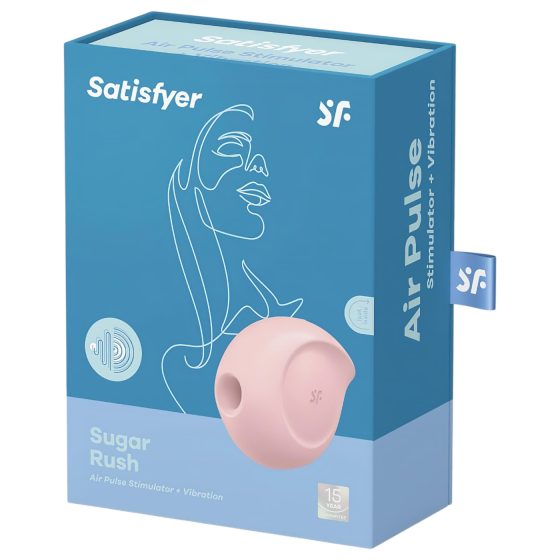 Satisfyer Sugar Rush - léghullámos csikló vibrátor (pink)
