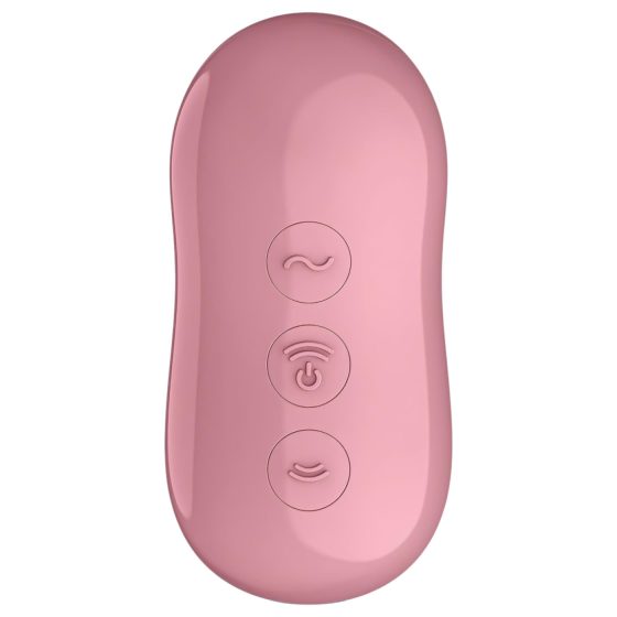 Satisfyer Cotton Candy - léghullámos csikló vibrátor (korall)