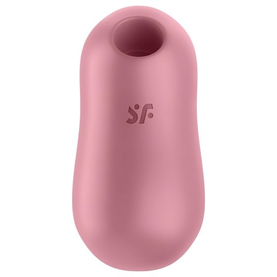 Satisfyer Cotton Candy - léghullámos csikló vibrátor (korall)