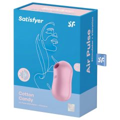   Satisfyer Cotton Candy - akkus léghullámos csikló vibrátor (lila)