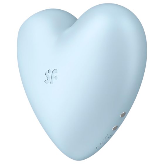 Satisfyer Cutie Heart - akkus léghullámos csikló vibrátor (kék)