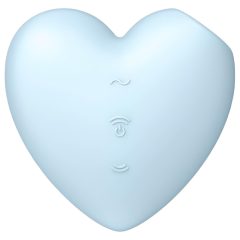   Satisfyer Cutie Heart - akkus léghullámos csikló vibrátor (kék)