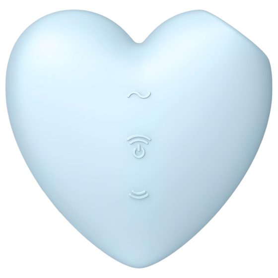 Satisfyer Cutie Heart - akkus léghullámos csikló vibrátor (kék)