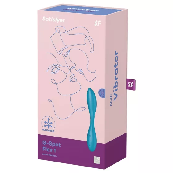 Satisfyer G-spot Flex 1 - akkus, vízálló G-pont vibrátor (zöld)