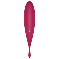 Satisfyer Twirling Pro - okos 2in1 csikló vibrátor (piros)