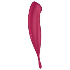 Satisfyer Twirling Pro - okos 2in1 csikló vibrátor (piros)