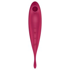 Satisfyer Twirling Pro - okos 2in1 csikló vibrátor (piros)