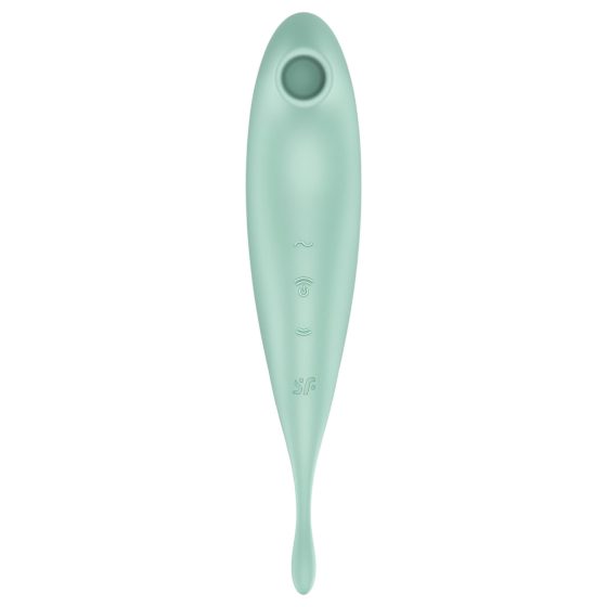 Satisfyer Twirling Pro - okos 2in1 csikló vibrátor (menta)
