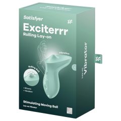   Satisfyer Exciterrr - forgó gyöngyös csikló vibrátor (zöld)